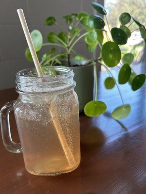 smoked spiced pear shrub