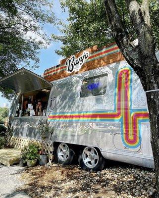 Airstream in front of Park Tavern