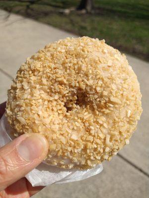 Toasted coconut donut