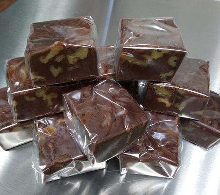 Chocolate Walnut Caramel fudge.