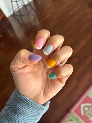 Mature Disney macaroon nails