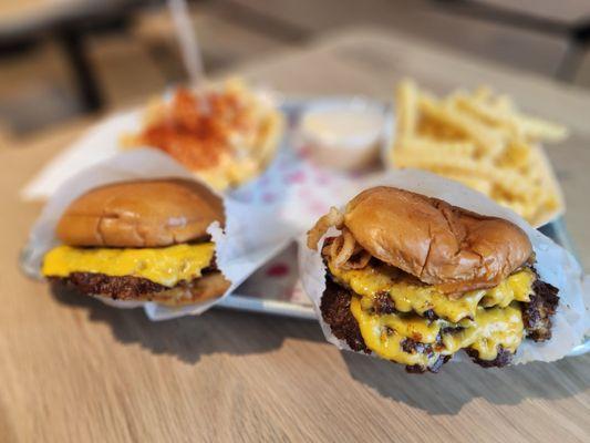 Double Spicy Shackburger with Spicy Fries