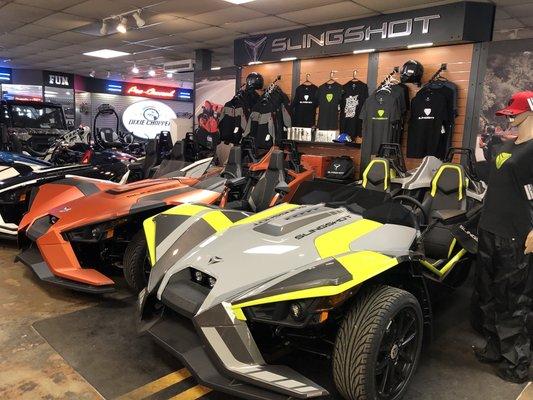 Authorized SLINGSHOT dealer - sales-parts-service!