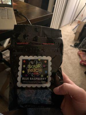 Blue raspberry sour patch kids