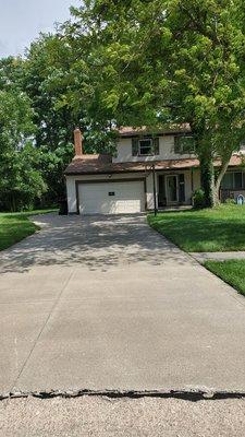 Driveway cleaned, resealed