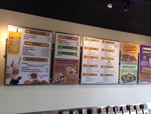 Menu Wall