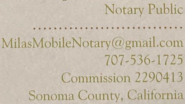 Mila's Mobile Notary Services