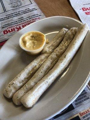 Half baked breadsticks