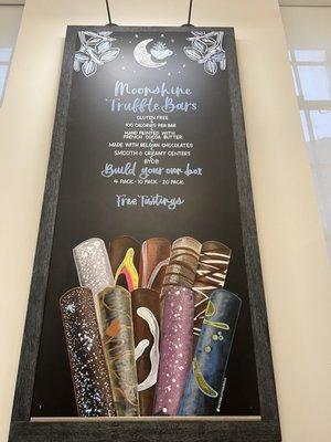 Hand painted truffle bars