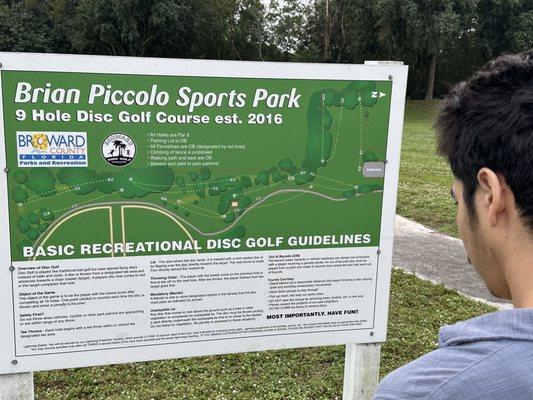 Disc golf course