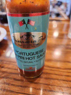 Piri Piri Hot sauce, a dash is all you need.