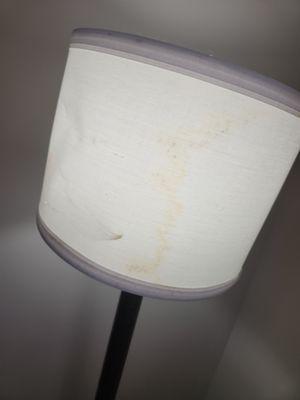 water stained lamp shade