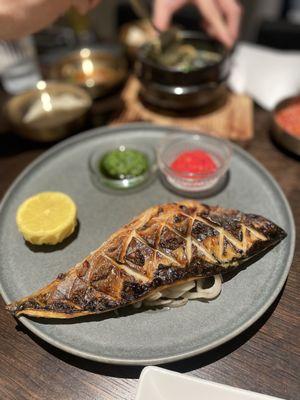 Grilled mackerel