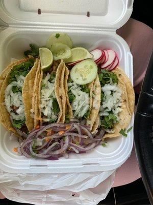 Steak and Chicken Tacos