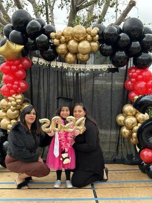 My daughter and her teachers (Bear Class)