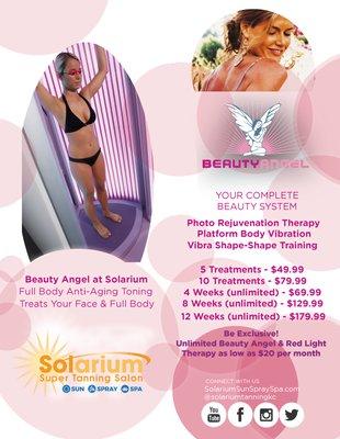 Solarium Spa Services: Beauty Angel! Come see how beautiful you are!