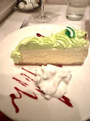 Key lime cheesecake