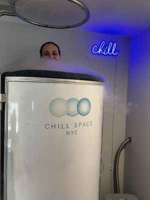 Amy in the Cryo tank!