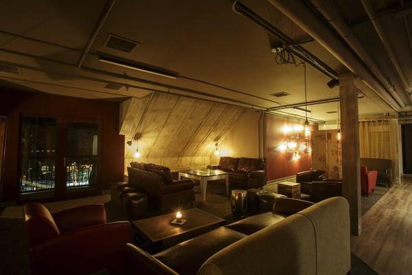 Enjoy The Loft Lounge before, during, or after dinner.  Full menu served in lounge too.  Enjoy our indoor fire-tables.