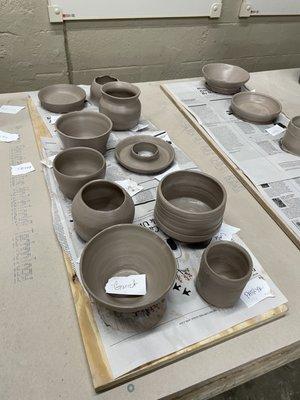 Finished pots