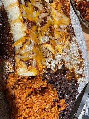 Pulled pork enchiladas (chef special)