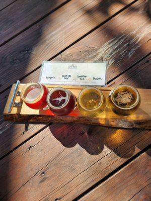 Flight of Beer sampler