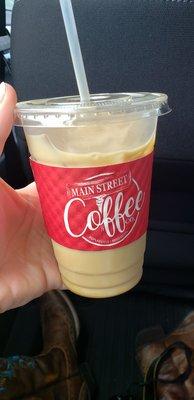 Iced caramel macchiato