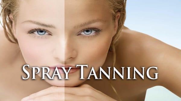 We offer a full service spray tan option.