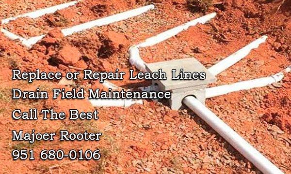 Leach Line Repairs in Your Septic System-find/repair broken pipes. Perform exploratory services
951 680-0106