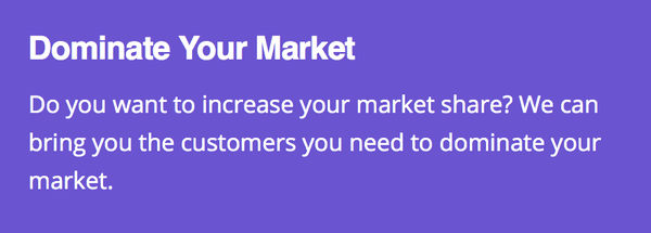 Dominate Your Market: Do you want to increase your market share? We can bring you the customers you need to dominate your mar...