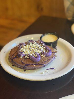 Ube pancakes