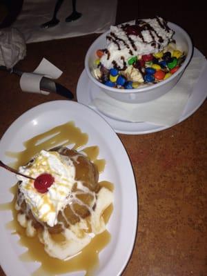 Pineapple dessert and cookie/ice cream/m&m ($5-$6)