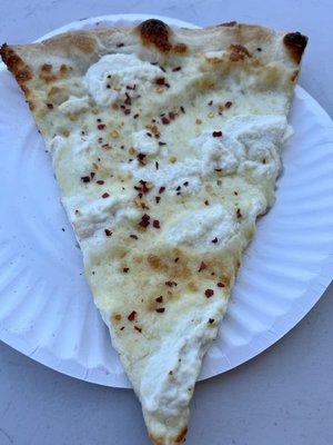 white pizza slice