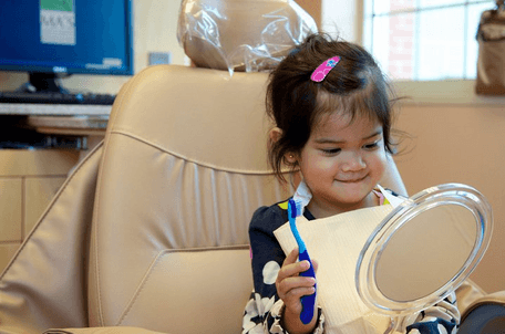 We love little ones!  Our desire is for them to learn early on proper hygiene habits to prevent caries and gum disease.