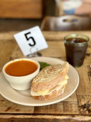 Weekday Lunch Special - 1/2 Pistachio Turkey, 1/2 Tomato Bisque