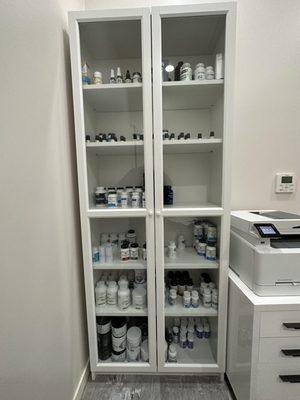 Large inventory of supplements always at hand for you.