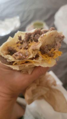 Inside burrito