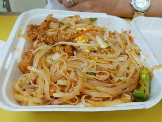 Padh Thai, extra spicy.