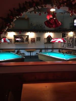 2 pool tables