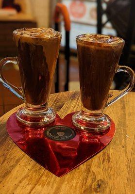 Chocolate PB and original volcano hot chocolate