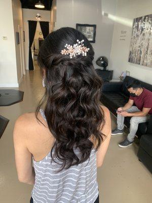 Beautiful engagement hair