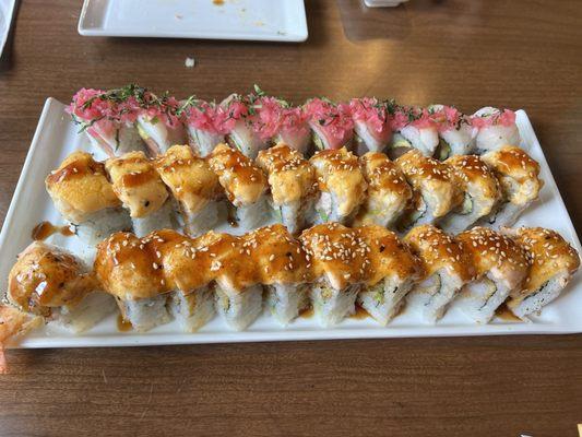 Ceviche roll, Petaluma roll, yummy roll