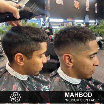 Mahbod delivered a flawless fade for a sleek and polished finish!