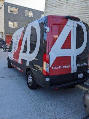 Arch Plumbing truck