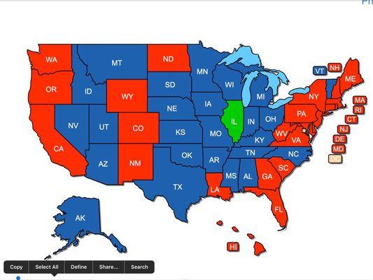 States covered by your Illinois concealed carry permit