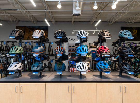 Large range of helmets to fit any head