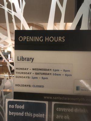 New Hours - open Sundays