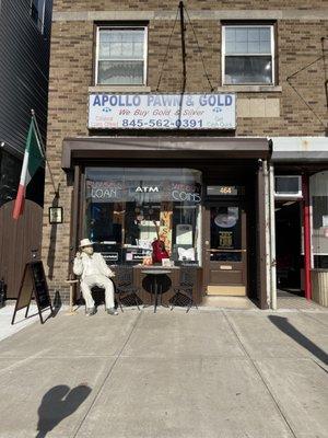 Come on down to Apollo pawn and gold, you'll see our pal Al Capone that will greet you at the door.