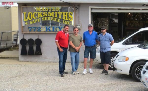 Tom and the the boys at Master Locksmith and Safe Service inc.