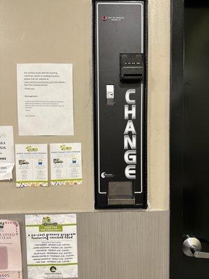 Change machine